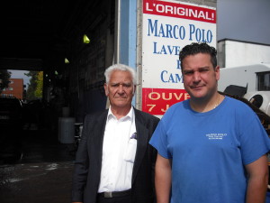 Marco and Mauro Piccioni at their car wash in Ville Lasalle