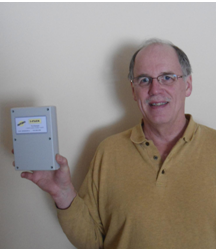 Inventor Martin Janssen with his“3-Flex” Tri-Energy heating controll