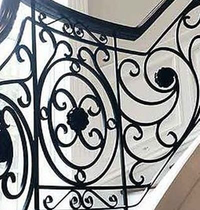 Amazing black wrought iron railing